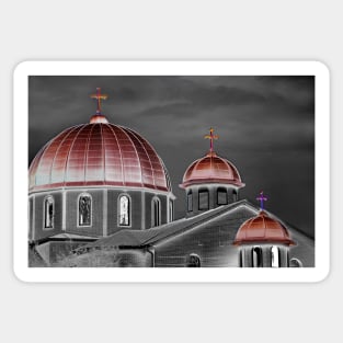 Three Domed Church Sticker